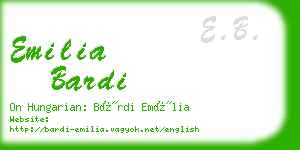 emilia bardi business card
